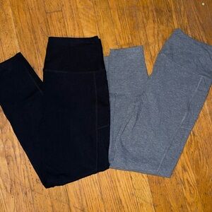 Black and Gray Leggings